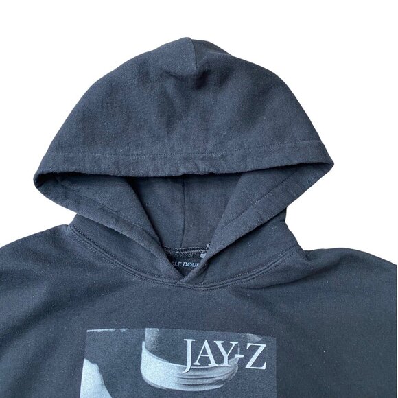 JAY Z Reasonable Doubt Hoodie Size Small Logo Graphic Black White HTF - Picture 4 of 7